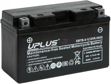Аккумулятор UPLUS AGM EB7B-4-1 7Ач 120А прямая пол.