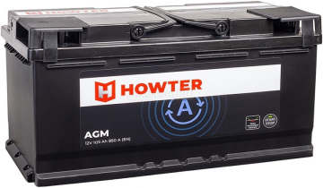 Аккумулятор HOWTER AGM 105R 950A 394x175x190 105Ач обр. пол.