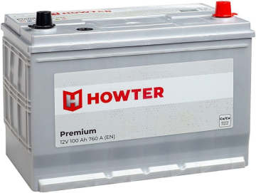 Аккумулятор HOWTER Premium ASIA 100R 100Ач 760А обр. пол.