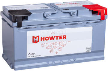 Аккумулятор HOWTER Grey 100R 100Ач 860А обр. пол.