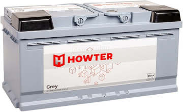 Аккумулятор HOWTER Grey 100RS 850A 353x175x175 100Ач обр. пол.