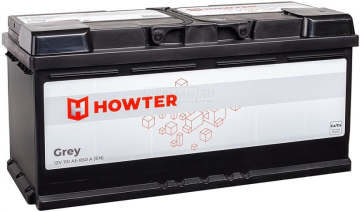 Аккумулятор HOWTER Grey 110R 850A 394x175x190 110Ач обр. пол.