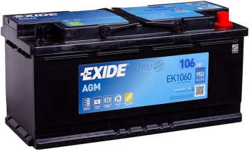 Аккумулятор EXIDE Start-Stop AGM 106R EK1060 950A 392х175х190 106Ач обр. пол.