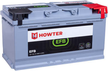 Аккумулятор HOWTER EFB 100R 100Ач 800А обр. пол.