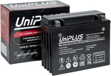 Аккумулятор UNIPLUS EB24-3 21Ач 330А обр. пол.