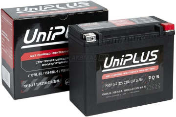 Аккумулятор UNIPLUS MX18-3-3 20Ач 340А обр. пол.
