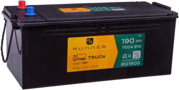 Аккумулятор RUNNER TRUCK RG1903 190Ач 1100А обр. пол.