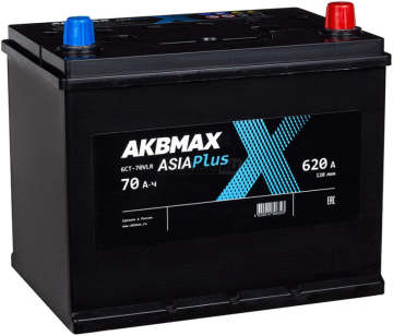 Аккумулятор AKBMAX Asia PLUS 70R 70Ач 620А обр. пол.