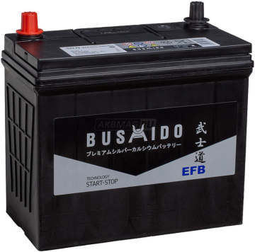 Аккумулятор BUSHIDO EFB 75B24L 50Ач 480А обр. пол.