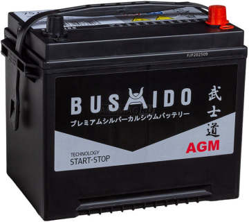 Аккумулятор BUSHIDO AGM 75R 75Ач 710А обр. пол.