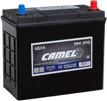 Аккумулятор CAMEL EFB N55L 45Ач 500А обр. пол.
