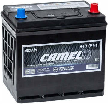 Аккумулятор CAMEL EFB Q85L (60R) 60Ач 610А обр. пол.
