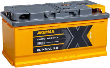 Аккумулятор AKBMAX 90RS 870A 353x175x175 LB 90Ач обр. пол.