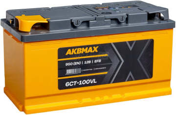 Аккумулятор AKBMAX EFB 100L 950A 353x175x190 100Ач прямая пол.
