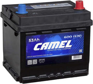 Аккумулятор CAMEL 26R-600 53Ач 600А обр. пол.