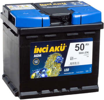 Аккумулятор INCI AKU AGM 50R 50Ач 560А обр. пол.