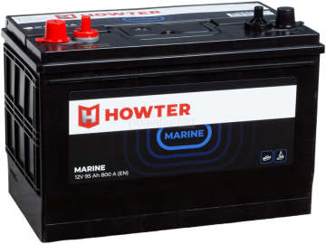 Аккумулятор HOWTER MARINE M27-800 (95L) 95Ач 800А прям. пол.