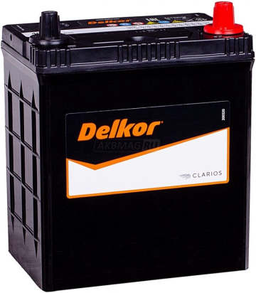 Аккумулятор DELKOR 40R (46B19L) 40Ач 370А обр. пол.