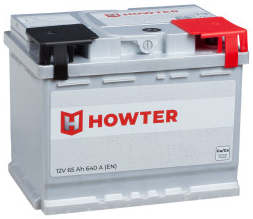 Аккумулятор HOWTER 65R 65Ач 640А обр. пол