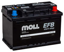 Аккумулятор MOLL EFB 74R 74Ач 780А обр. пол