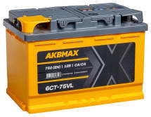 Аккумулятор AKBMAX 75L 75Ач 750А прям. пол