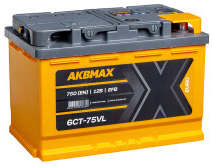 Аккумулятор AKBMAX EFB 75R 75Ач 750А обр. пол