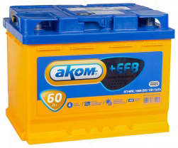 Аккумулятор АКОМ EFB 60L 60Ач 600А прям. пол