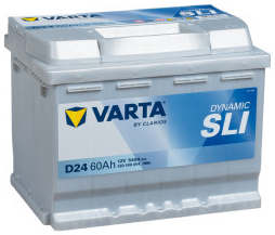 Аккумулятор VARTA SLI D24 (60R) 60Ач 540А обр. пол