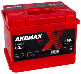 Аккумулятор AKBMAX ST 60L 60Ач 600А прям. пол