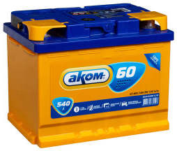 Аккумулятор АКОМ 60R 60Ач 540А обр. пол