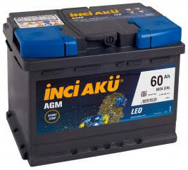 Аккумулятор INCI AKU AGM 60R 60Ач 680А обр. пол