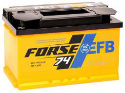 Аккумулятор FORSE EFB 74L 74Ач 750А прям. пол