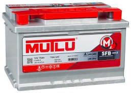 Аккумулятор MUTLU Mega Calcium 75R (низкий) 75Ач 720А обр. пол