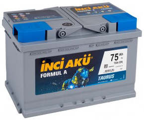 Аккумулятор INCI AKU Formul A 75L 75Ач 700А прям. пол