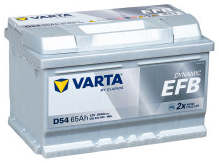 Аккумулятор VARTA EFB D54 (65R) 65Ач 650А обр. пол