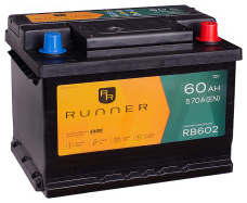 Аккумулятор RUNNER 60R RB602 60Ач 570А обр. пол