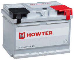 Аккумулятор HOWTER 65RS 65Ач 640А обр. пол