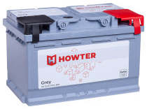 Аккумулятор HOWTER Grey 75RS 75Ач 700А обр. пол