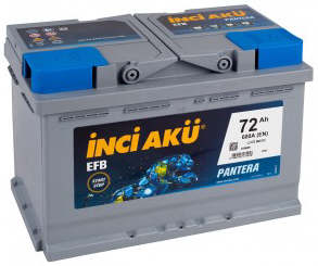Аккумулятор INCI AKU EFB 72R 72Ач 680А обр. пол