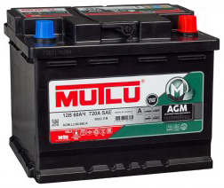 Аккумулятор MUTLU AGM 60R 60Ач 680А обр. пол