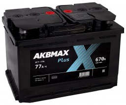 Аккумулятор AKBMAX PLUS 77L 77Ач 670А прям. пол