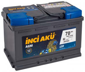 Аккумулятор INCI AKU AGM 70R 70Ач 760А обр. пол