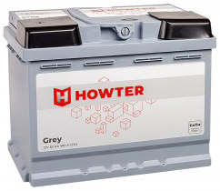 Аккумулятор HOWTER Grey 62L 62Ач 580А прям. пол