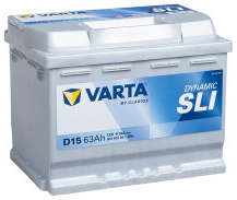 Аккумулятор VARTA SLI D15 (63R) 63Ач 610А обр. пол
